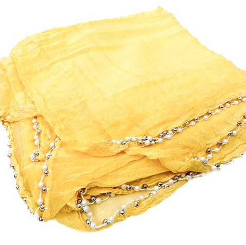 Pure chiffon based pearl work Dupatta