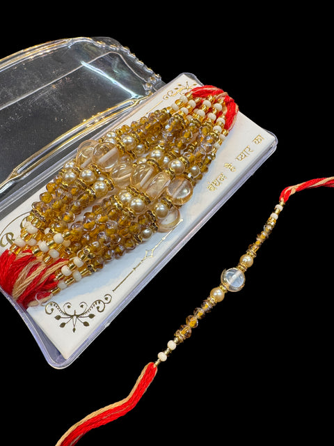Rakhi Dhaaga Beautiful Stone Work (price per dhaaga )