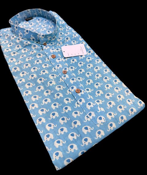 (Pure cotton based Men’s Printed kurti (sizes mentioned in inches ,not according to the label on Kurti)size 42 length 38, size 46 kurti- Length 40 inches and size 48 -length 42 inches )