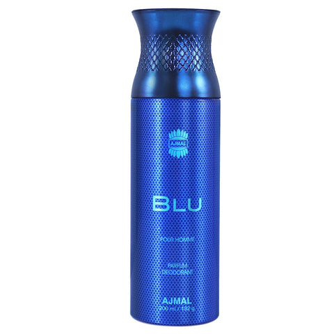 Ajmal Blu Perfume Deodorant 200ml Body Spray Gift For men