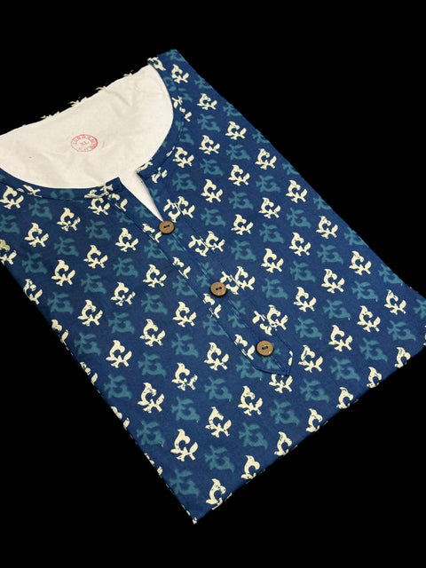 Pure Cotton based Printed short Kurti for girls /Ladies (Size 38 - length 28 inches, Size 42 ,46, 48 length -31 inches)sleeves 17 inch