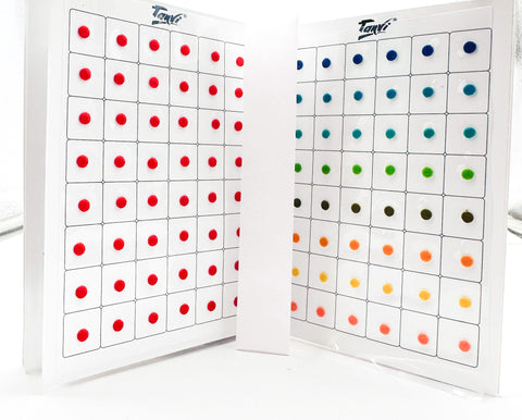 Mat look Multicoloured Bindi Book (480 Bindi in one book)all pages attached