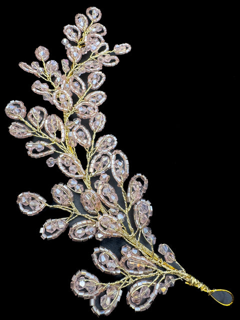 Very shiny and sparkly crystals with pearls hair accessories for styling hair (perfect for curls or hair bun style) easy to use