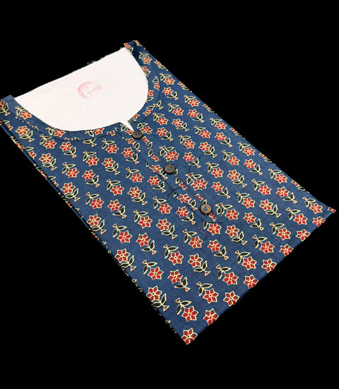Pure Cotton based Printed short Kurti for girls /Ladies (Size 38 - length 28 inches, Size 42 ,46, 48 length -31 inches)sleeves 17 inch
