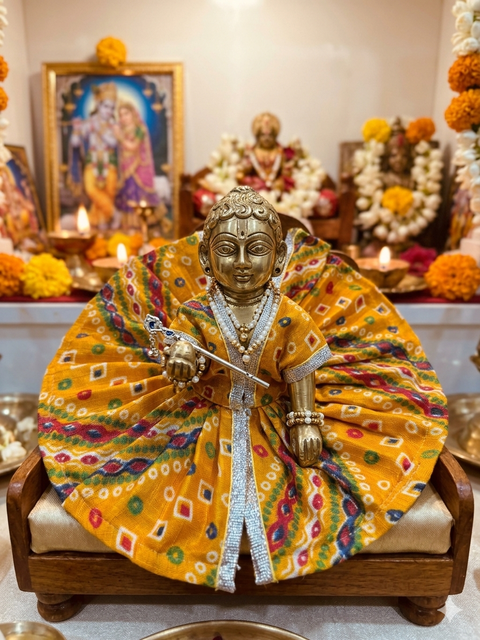 Size 0 Laddu Gopal dress, Laddu Gopal outfit, Kanha ji dress, Krishna dress, handmade deity dress, Janmashtami dress, Thakur ji poshak, Bal Gopal dress (only Dress) price each dress