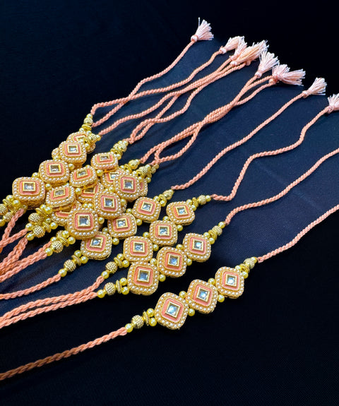 Rakhi Dhaaga Beautiful Stone Work (price per dhaaga )