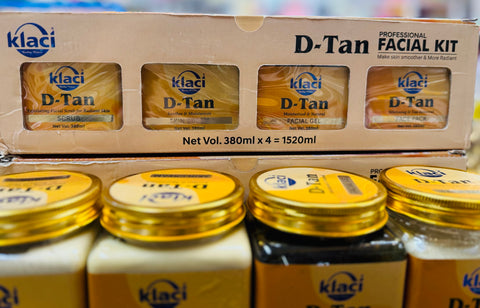 D Tan professional Facial Kit bigger pack (Salon pack) 1520 ml 380 ml each