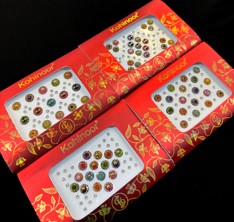 Golden stone Multicoloured Bindi(price per pack)