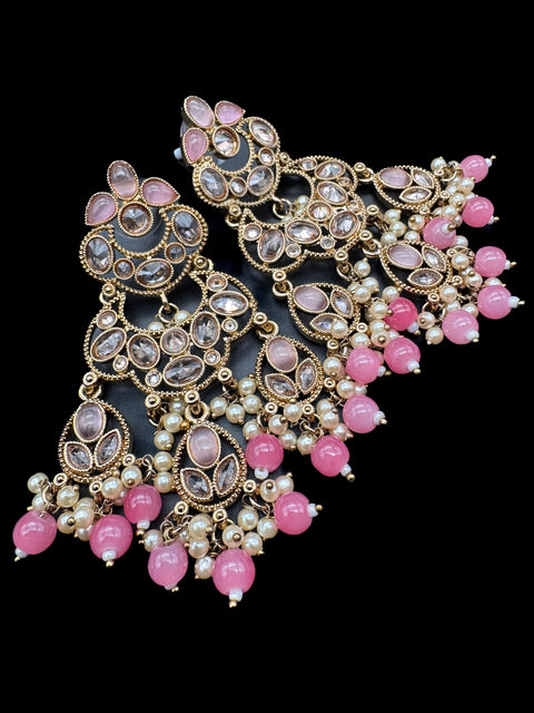 Beautiful Polki & Pearls work bigger earrings (very lite weight)