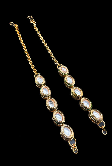 Kundan work beautiful earring support Sahare