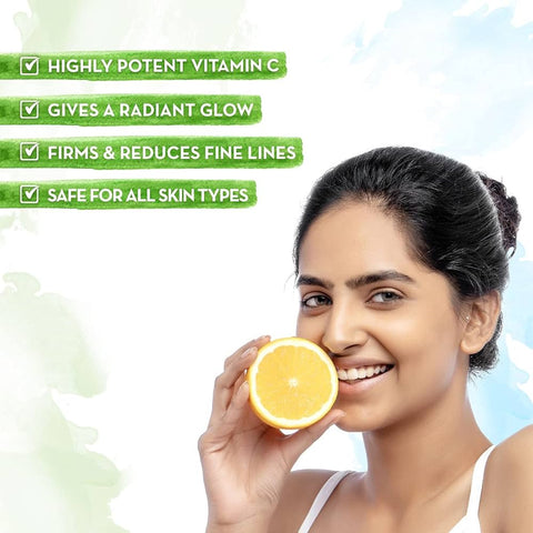 Mamaearth Vitamin C Skin Illuminate Face Serum for Radiant Skin | Helps Reduce Fine Lines & Wrinkles | Radiance Serum with Turmeric | Suits All Skin Types 30 g
