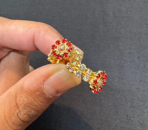 Pair of Elegant adjustable Laddu Gopal bangles, designed to fit all idol sizes comfortably while adding a divine charm. ✨Lightweight and beautifully crafted, perfect for enhancing your Bal Gopal ji’s graceful look.