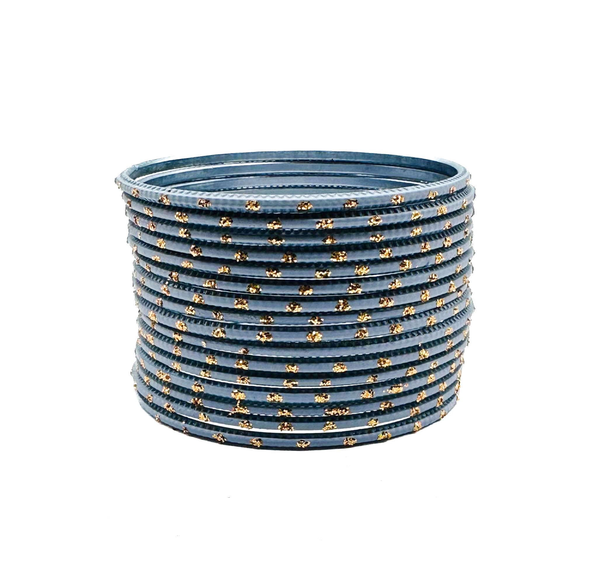 Grey color kids plain Metal bangles (2 dozen in one pack)– Saheli ...