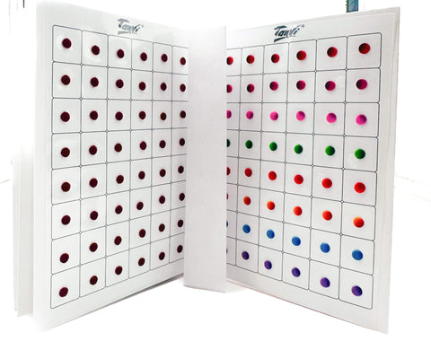 Mat look Multicoloured Bindi Book (480 Bindi in one book)all pages attached