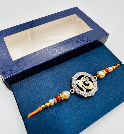 AD Stone Designer Rakhi Packed In Beautiful Box