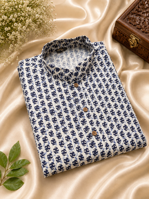 Pure cotton based Men’s Printed kurti (sizes mentioned in inches ,not according to the label on Kurti)size 46 kurti- Length 40 inches and size 48 -length 42 inches ) Kurti only. Pants not included.