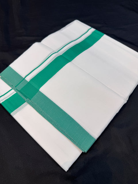 Woven Cotton Kerala Mundu / Dhoti in White ( 3.75 mtrs )