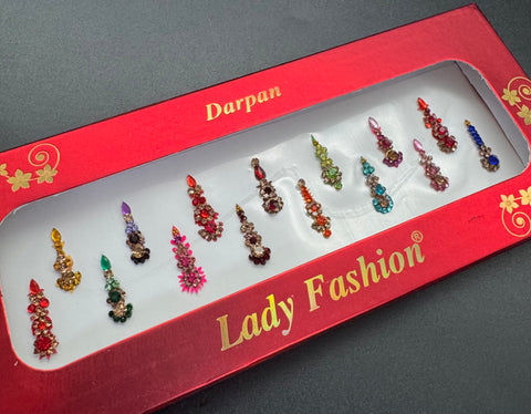 Multicolour Bindi with beautiful Stone work