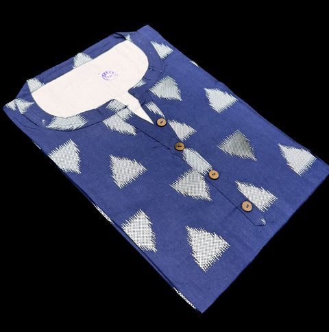 Pure Cotton based Printed short Kurti for girls /Ladies (Size 38 - length 28 inches, Size 42 ,46, 48 length -31 inches)sleeves 17 inch