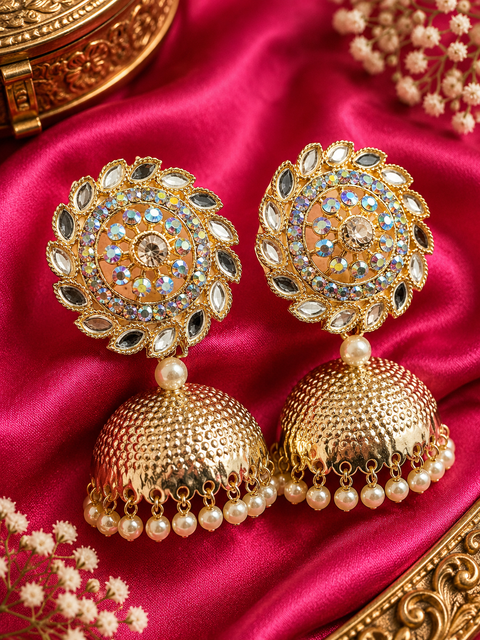Pearls & Stone Design Beautiful Jhumka
