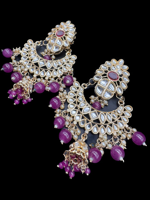 Kundan with beautiful pearls heavy look Earrings