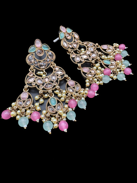 Beautiful Polki & Pearls work bigger earrings (very lite weight)
