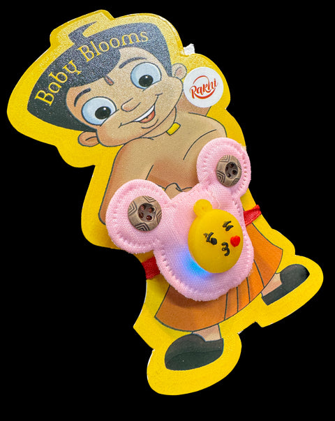 Smiley Kids Rakhi in light blink pack