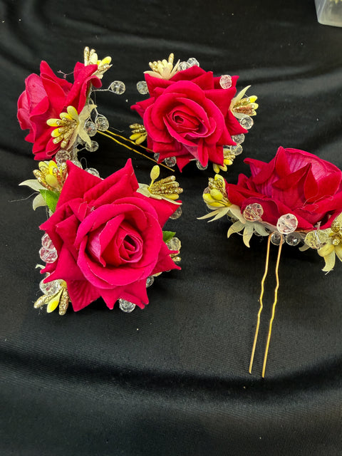 BEAUTIFUL ROSE HAIR JURA PIN (EACH)