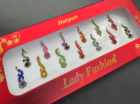 Multicolour Bindi with beautiful Stone work