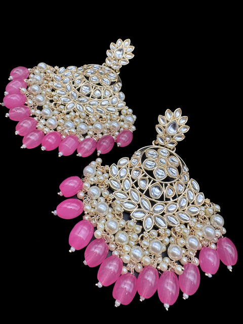 Kundan with beautiful pearls heavy look Earrings