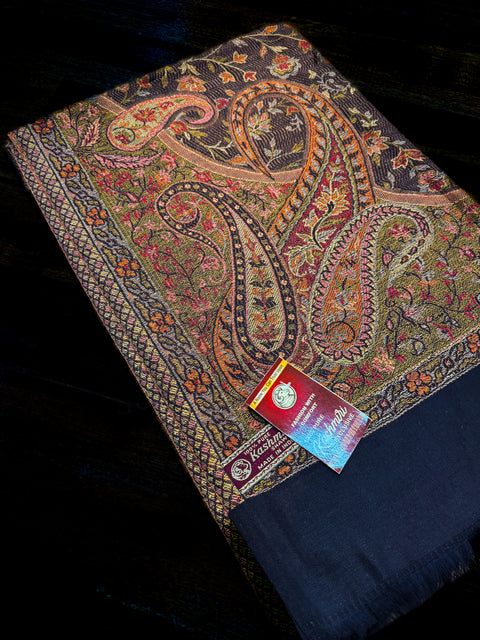 Women's Plain Pure woollen Kashmiri Shawl