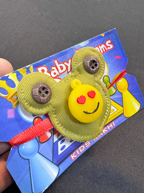 Smiley Kids Rakhi in light blink pack