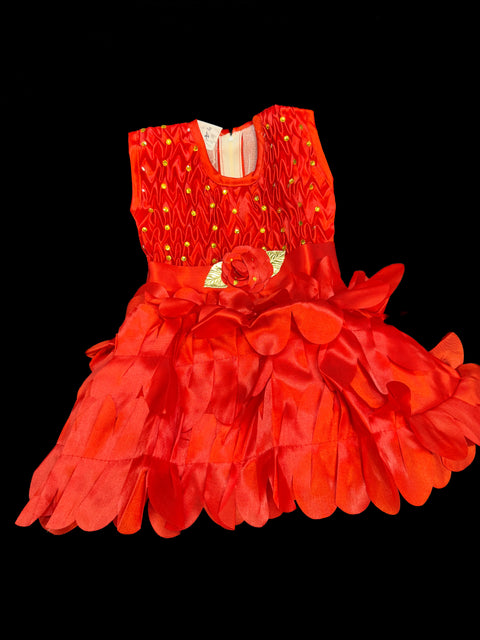 Kids Silk based shiny frock