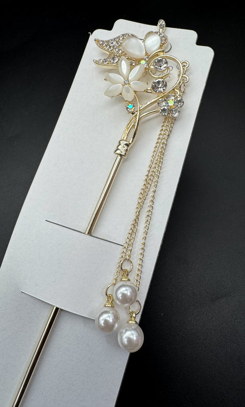 Pearl design Hair pin for jura