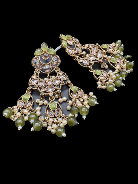 Beautiful Polki & Pearls work bigger earrings (very lite weight)