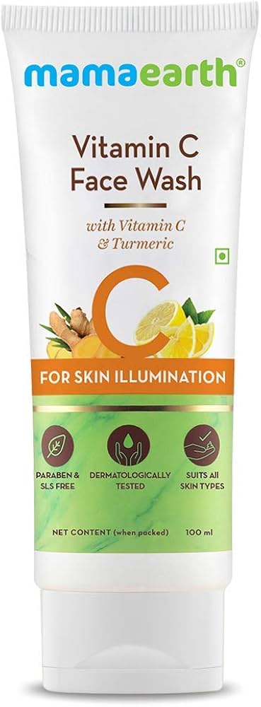 Mamaearth Vitamin C Face Wash with Vitamin C and Turmeric for Skin Illumination - 100ml