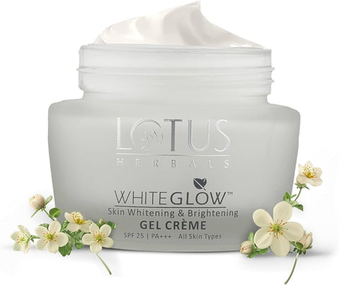 Lotus Herbals WhiteGlow Skin Whitening And Brightening Gel, Face Cream with SPF-25, for all skin types, 60 g