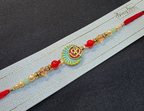 🕉️ design Meenakari work Beautiful Stone Work Rakhi in nice box pack