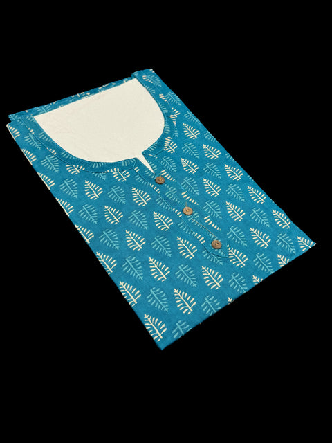 Pure Cotton based Printed short Kurti for girls /Ladies (Size 38 - length 28 inches, Size 42 ,46, 48 length -31 inches)sleeves 17 inch