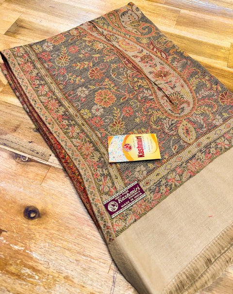Women's Plain Pure woollen Kashmiri Shawl