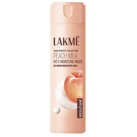 Lakme Peach Milk, Light Weight Moisturizer 60 ml, for Soft Glowing Skin, with Vitamin C, E & Peach Milk Extract, 24Hr Moisture Lock, Non-Oily, Non-Sticky Face Cream