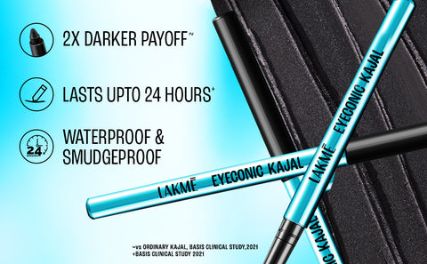 Lakme Eyeconic Kajal, Deep Black