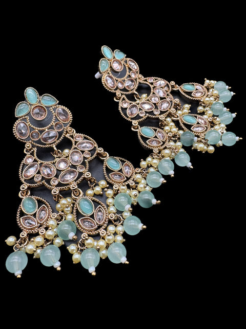 Beautiful Polki & Pearls work bigger earrings (very lite weight)