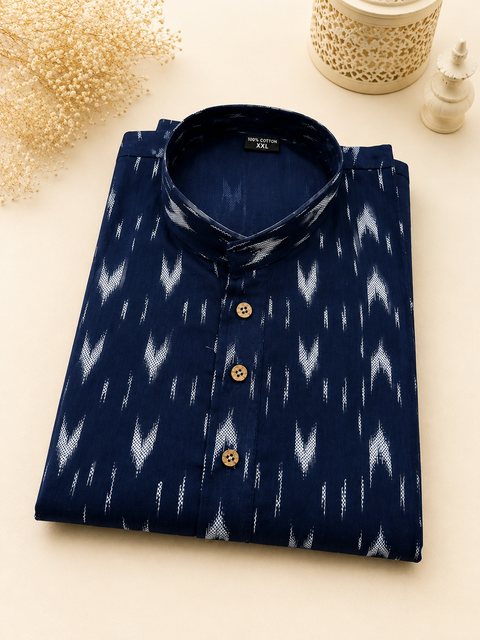 Pure cotton based Men’s Printed kurti (sizes mentioned in inches ,not according to the label on Kurti)size 44 kurti- Length 40 inches and size 46-length 42 inches ) Kurti only. Pants not included.