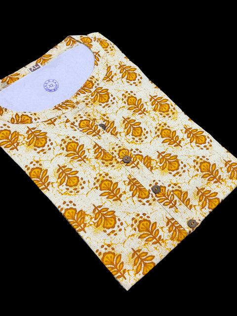 Pure Cotton based Printed short Kurti for girls /Ladies (Size 38 - length 28 inches, Size 42 ,46, 48 length -31 inches)sleeves 17 inch