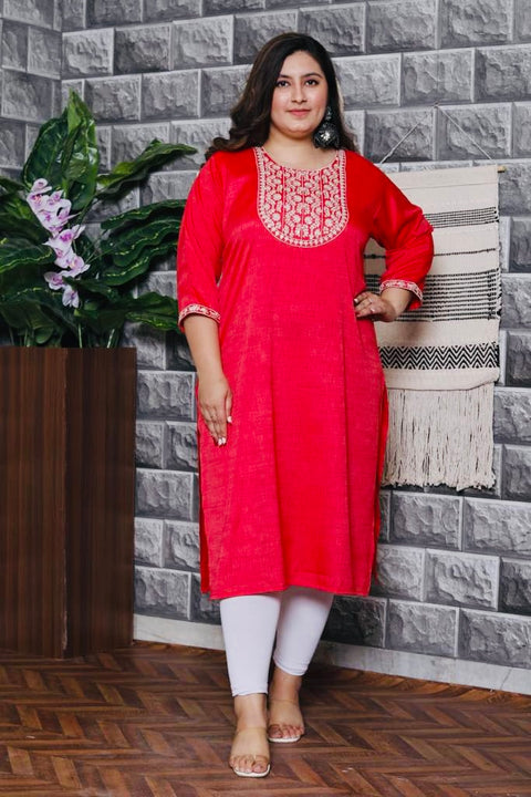Pure cotton based printed work with mirror design flare Kurti