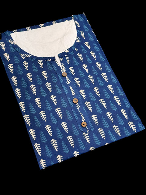 Pure Cotton based Printed short Kurti for girls /Ladies (Size 38 - length 28 inches, Size 42 ,46, 48 length -31 inches)sleeves 17 inch
