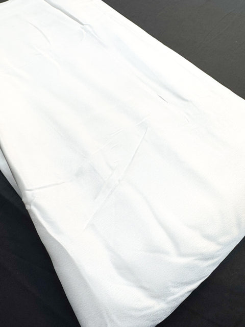 White colour Japanese Satin Silk beautiful soft fabric(Per meter) 112cm width