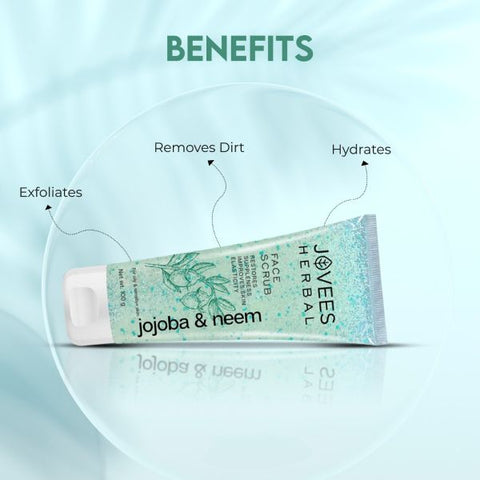 Jovees Jojoba & Neem Face Scrub With Wheatgerm Extract
Reduces Age Spots | Reduces Premature Ageing | Removes Dead Cells