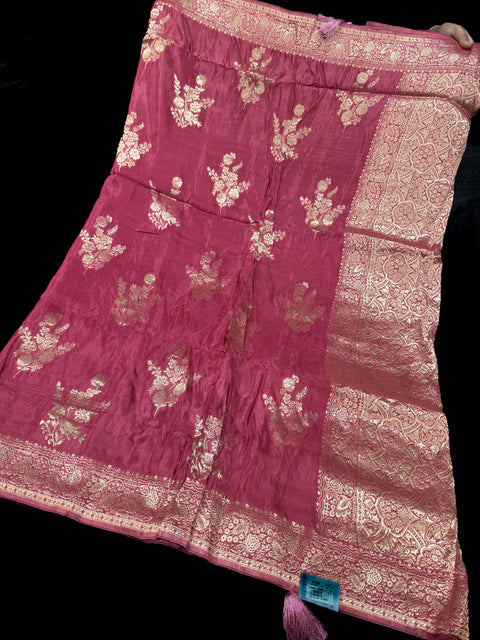 Beautiful Very Soft Pure Dola Silk Beautiful Saree (very soft to set the pleates)